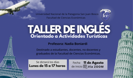 Taller de Inglés orientado a Actividades Turísticas